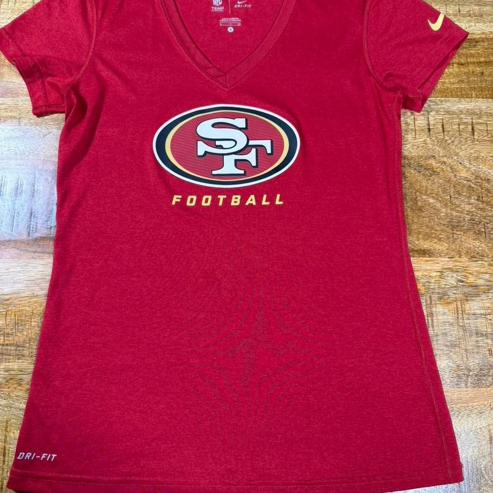 San Francisco 49ers NFL Nike Heathered Scarlet Red T-Shirt Women's SMALL